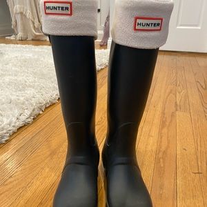 Tall Black hunter boots